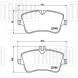 Колодки тормозные для автомобилей Mercedes C (W203) (00-) дисковые передние 131x20 для тормозной системы TRW