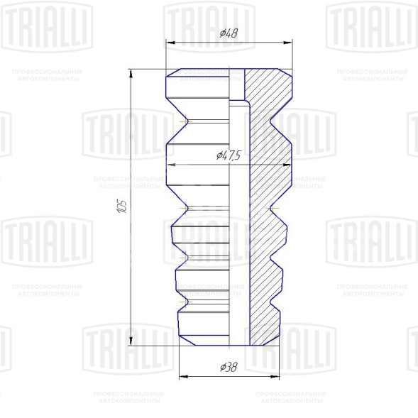 Буфер (отбойник) хода сжатия заднего амортизатора для автомобиля Лада 2170-2172 Лада Priora