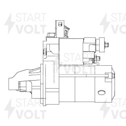Стартер для автомобилей Honda CR-V (95-) 2.0i AT 1,1кВт