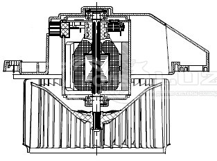 Электровентилятор отопителя для автомобилей Hyundai Solaris II (17-)/KIA Rio IV (17-)/Soul (19-)