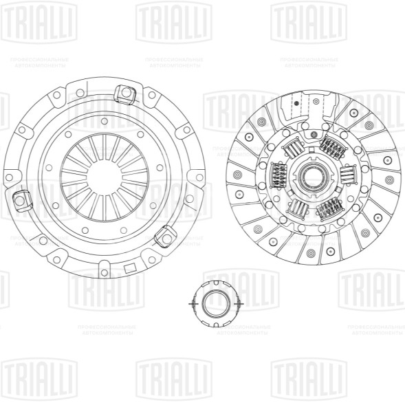 Комплект сцепления в сборе для автомобилей Chery Tiggo T11 (06-) 2.0i [4G63]/2.4i [4G64] с муфтой