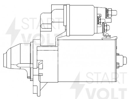 Стартер для автомобилей Opel Astra J (10-)/Corsa D (09-) 1.4i 1,4кВт
