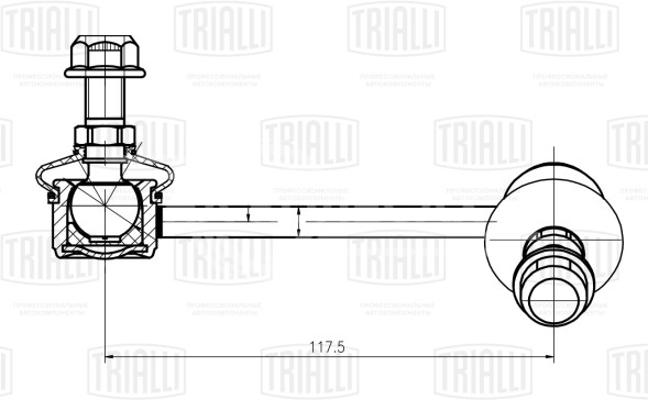 Стойка стабилизатора заднего правого для автомобиля Hyundai Santa Fe (00-) (SP 0852)