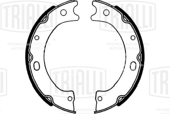 Колодки тормозные барабанные стояночного тормоза для автомобилей Nissan Patrol (97-) 203x47 (2 шт.)