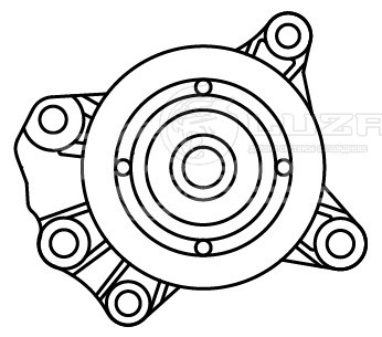 Насос водяной для автомобилей Toyota Aygo (05-)/Yaris (05-)/Peugeot 107 (05-) 1.0i [1KR-FE]