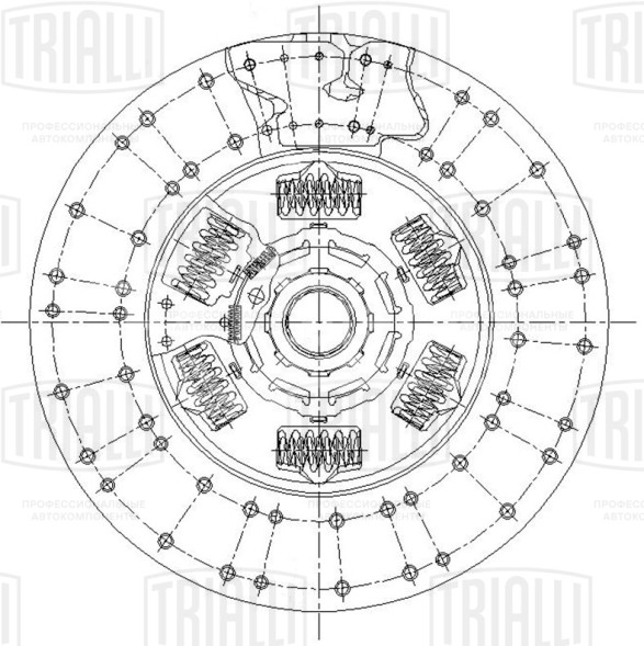 Диск сцепления ведомый для автомобилей Volvo FH/FM (05-) (CS43B-O/OR)