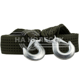 Трос "ПОЛЯРНИК" "ДЛЯ НАСТОЯЩИХ МУЖИКОВ" 5 тн 2 крюка СТАНДАРТ в сумке