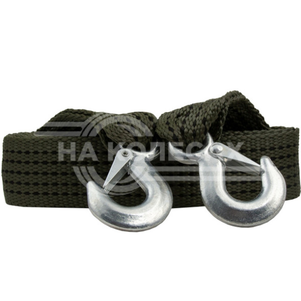 Трос "ПОЛЯРНИК" "ДЛЯ НАСТОЯЩИХ МУЖИКОВ" 5 тн 2 крюка СТАНДАРТ в сумке