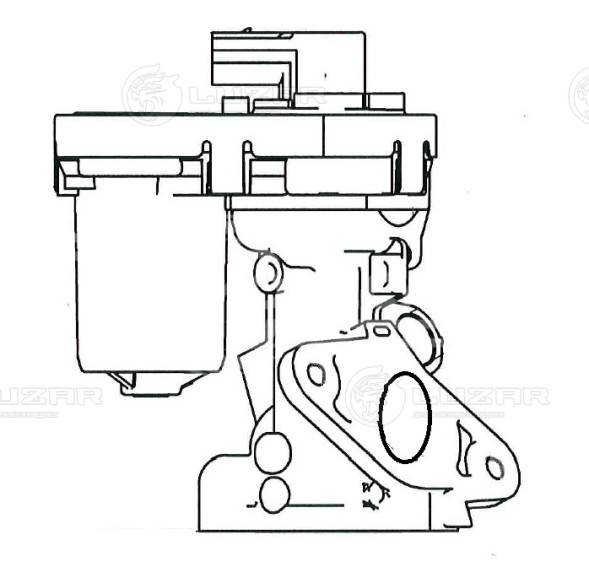 Клапан EGR (рециркуляции отработавших газов) для автомобилей Peugeot Boxer III(06-)/Ford Transit(06-) 2.2D/2.4D