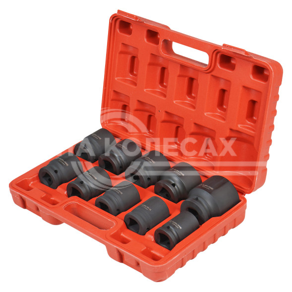 Набор головок ударных 3/4&quot; 56мм 10 пр. (24-46мм) пласт. кейс.