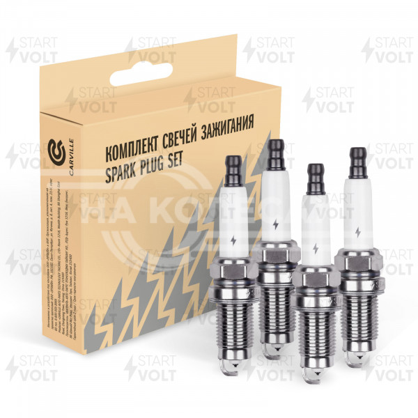 Комплект свечей зажигания для автомобилей VAG Golf IV (98-) 1.4i/Bora I (98-) 2.0i Pt+Pt (кмпл. 4шт)