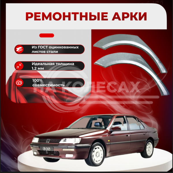 Ремонтные задние арки Peugeot 605