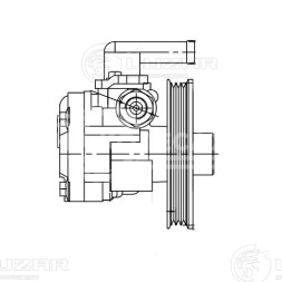 Насос ГУР для автомобилей Hyundai Tucson (04-)/Kia Sportage II (04-) 2.0i