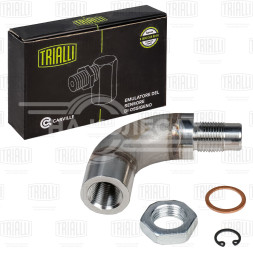 Эмулятор (обманка) датчика кислорода c адаптерами переменного сечения, угловой