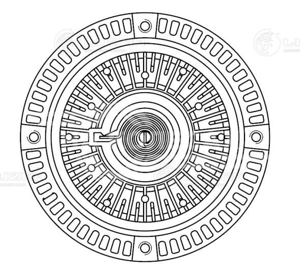 Муфта вязкостная для автомобилей VW Passat (B5) (96-)/Audi A4 (B5) (94-) М10х1-6H (без крыльчатки)