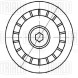 Ролик приводного ремня для автомобилей Ford Focus II (05-) 1.8d (только ролик натяжителя) гладкий