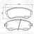 Колодки тормозные дисковые задние для автомобилей Nissan Patrol (97-) (PF 4303)