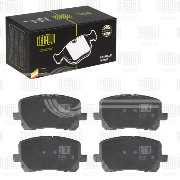 Колодки тормозные дисковые передние для автомобилей Toyota Avensis Verso (01-) (PF 4348)