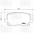 Колодки тормозные дисковые передние для автомобилей Toyota Avensis Verso (01-) (PF 4348)