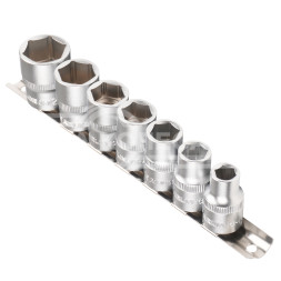 Набор головок торцевых 1/2" DR шестигранных 7пр. (10,12,14,15,17,19,22мм)