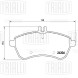 Колодки тормозные для автомобилей Mercedes C (W204) (07-) / E (W212) (09-) дисковые передние