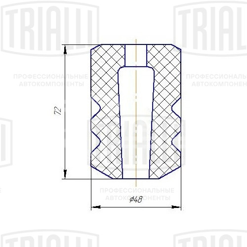 Буфер (отбойник) хода сжатия заднего амортизатора для автомобиля Лада 1117-1119 Лада Kalina
