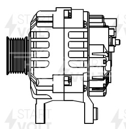 Генератор для автомобилей Renault Koleos (08-) 2.5i 4x4 90A