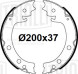Колодки тормозные для автомобилей Suzuki Grand Vitara III (05-) барабанные стояночного тормоза 200x37