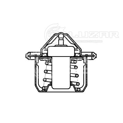 Термостат для автомобилей Mitsubishi Lancer X (07-)/ASX (10-) 1.6i (87°С) (термоэлемент)