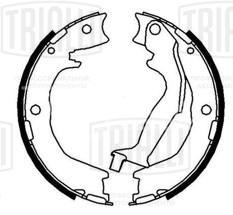 Колодки тормозные барабанные стояночного тормоза для автомобилей Kia Carnival (06-) 190x31