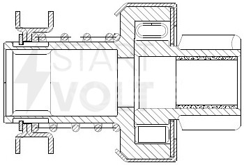 Привод стартера (бендикс) для автомобилей ГАЗ/УАЗ с дв. ЗМЗ-402 (тип БАТЭ)
