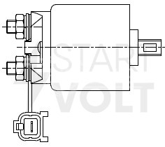 Реле втягивающее стартера для автомобилей Nissan Primera (90-)/(02-) 1.6i