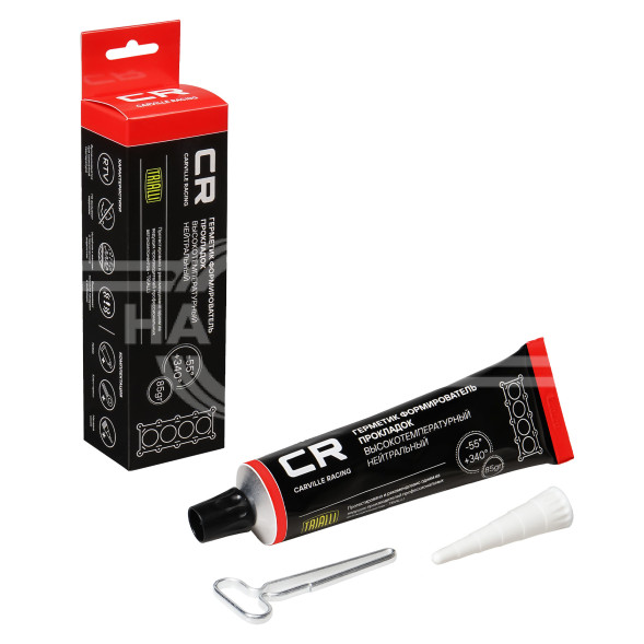 Герметик формирователь прокладок силиконовый высокотемпературный нейтральный, красный, туба 85г.