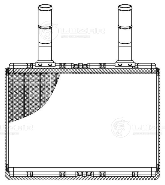 Радиатор отопителя для автомобилей Hyundai H-100 Porter (04-)/KIA Bongo (04-)