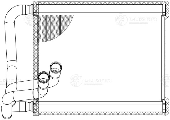 Радиатор отопителя для автомобилей Cerato (09-) 1.6i/2.0i