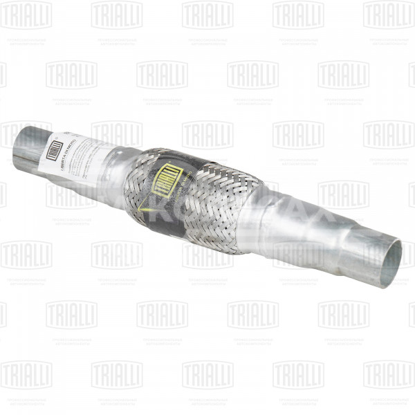 Переходник ступенчатый 40/45/50 L=350 с виброкомпенсатором 45х150 (нержавеющая алюминизированная сталь)