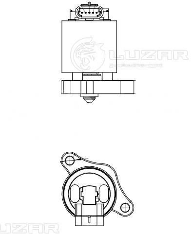 Клапан EGR (рециркуляции отработавших газов) для автомобилей Opel Astra G (98-) 1.4i/1.6i/1.8i