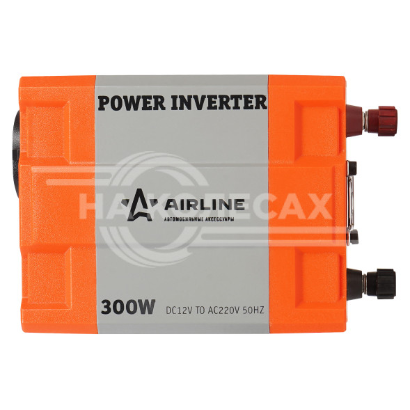 Инвертор автомобильный 12В-220В, 300 Вт