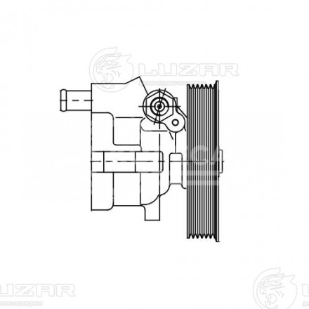 Насос ГУР для автомобилей Лада Largus (12-)/Renault Logan (08-) 1.4i/1.6i