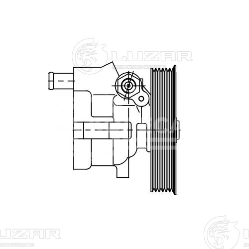 Насос ГУР для автомобилей Лада Largus (12-)/Renault Logan (08-) 1.4i/1.6i