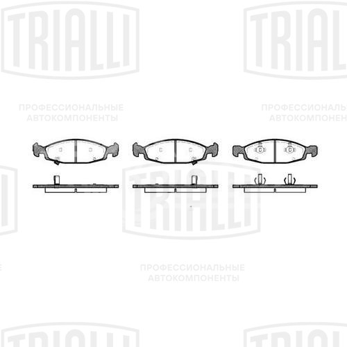 Колодки тормозные дисковые передние для автомобилей Jeep Cherokee (99-)