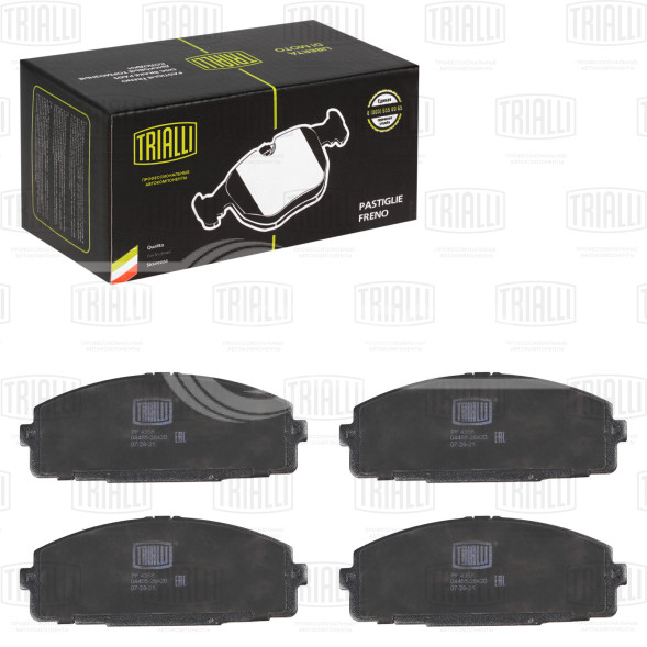 Колодки тормозные для автомобилей Toyota Hiace H200 (04-) дисковые передние