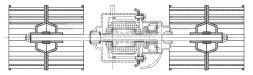 Электровентилятор отопителя для автомобилей НЕФАЗ (ОСА.9000) (для отопителя салона; в сборе с крыльчатками)
