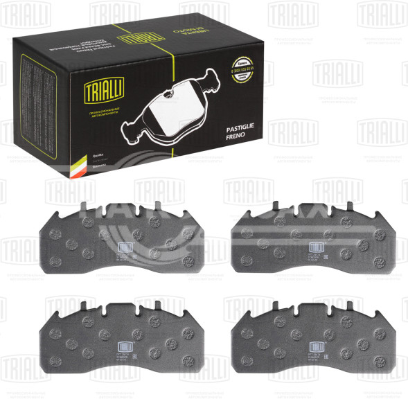 Колодки тормозные дисковые для автомобилей Renault Trucks, Volvo (WVA № 29174) с монтажным комплектом (в комплекте с датчиком)