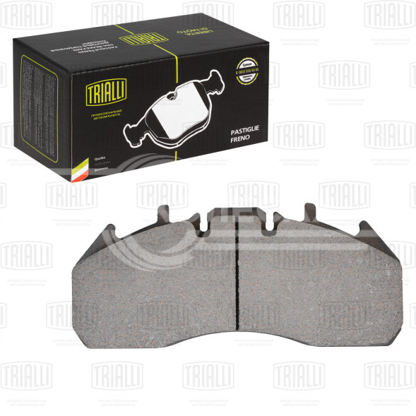 Колодки тормозные дисковые для автомобилей Renault Trucks, Volvo (WVA № 29174) с монтажным комплектом (в комплекте с датчиком)