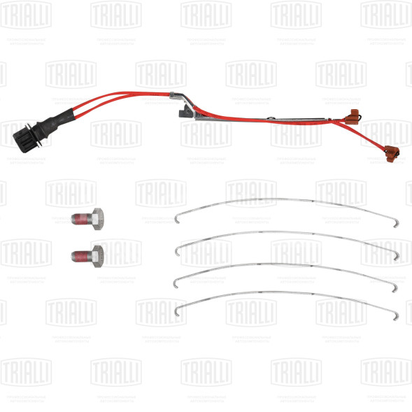 Колодки тормозные дисковые для автомобилей Renault Trucks, Volvo (WVA № 29174) с монтажным комплектом (в комплекте с датчиком)