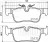 Колодки тормозные дисковые задние для автомобилей BMW X1 (F48) (14-) / 2 (F45) (14-) (в комплекте с датчиком)