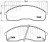 Колодки тормозные дисковые передние для автомобилей Kia Carnival (98-) (PF 4244)