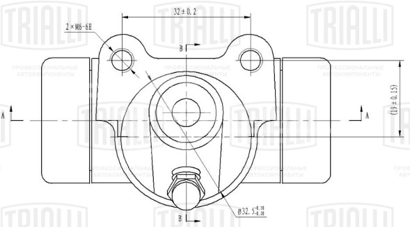 Цилиндр тормозной задний для автомобилей Renault Logan (04-)/Clio (98-) левый/правый d=17.5мм (тормозная система TRW)