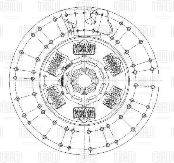 Диск сцепления ведомый для автомобилей MAN TGA (03-)/TGS I (08-)/TGX I (12-) / NEOPLAN Starliner (02-)/Tourliner (06-)
